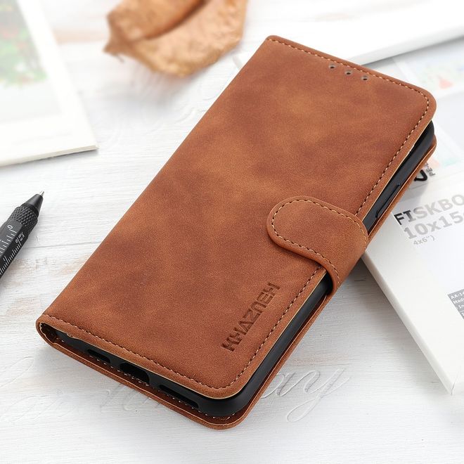 Xiaomi Redmi Note 10 Pro Handyhülle - Vintage II Leder Bookcover Series - braun