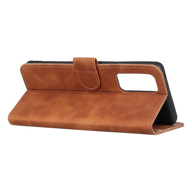 Xiaomi Redmi Note 10 Pro Handyhülle - Vintage II Leder Bookcover Series - braun