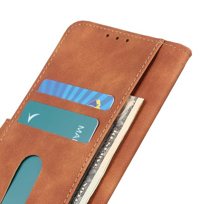 Xiaomi Redmi Note 10 Pro Handyhülle - Vintage II Leder Bookcover Series - braun