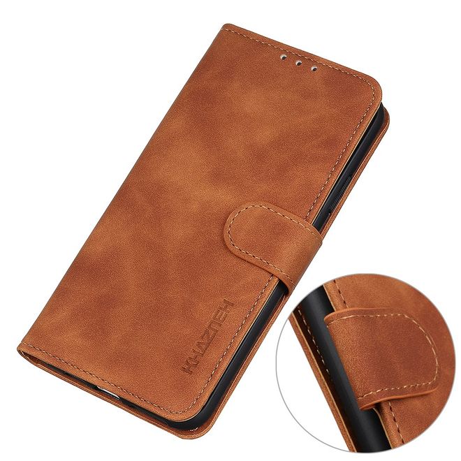 Xiaomi Redmi Note 10 Pro Handyhülle - Vintage II Leder Bookcover Series - braun