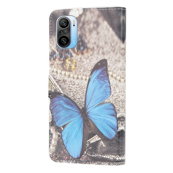 Xiaomi Mi 11i / Poco F3 / Poco F3 Pro Handy Hülle - Leder Bookcover Image Series - pinke Blumen