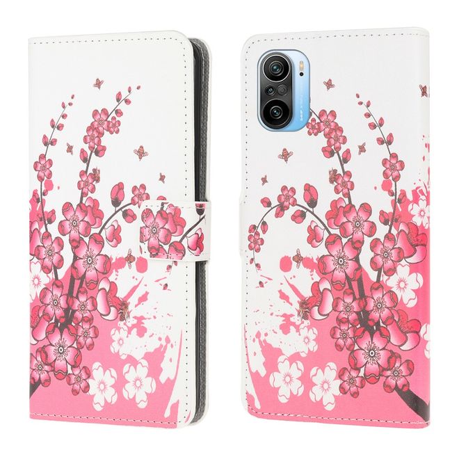 Xiaomi Mi 11i / Poco F3 / Poco F3 Pro Handy Hülle - Leder Bookcover Image Series - Schmetterlinge und Kreise