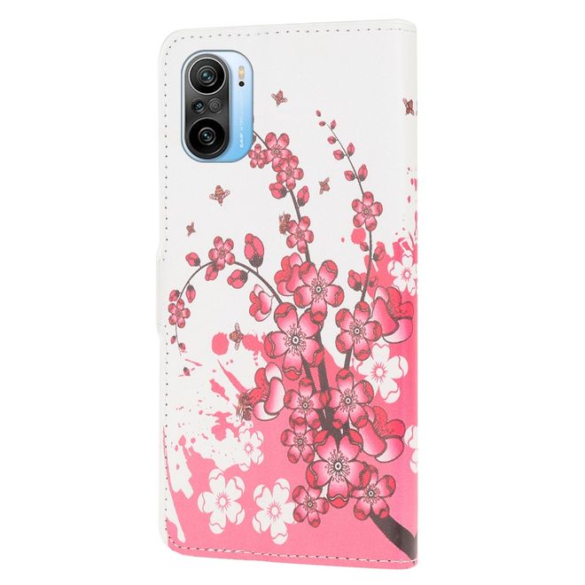 Xiaomi Mi 11i / Poco F3 / Poco F3 Pro Handy Hülle - Leder Bookcover Image Series - Schmetterlinge und Kreise