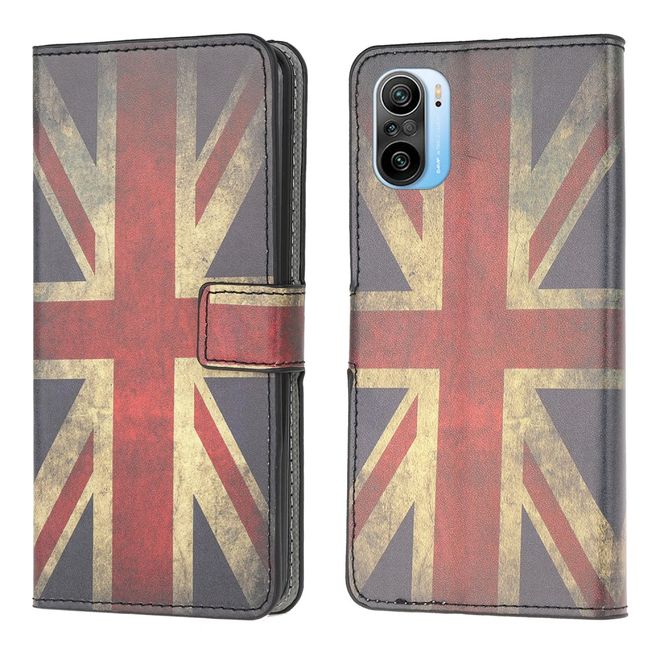 Xiaomi Mi 11i / Poco F3 / Poco F3 Pro Handy Hülle - Leder Bookcover Image Series - Retro UK Flagge