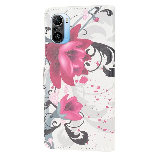 Xiaomi Mi 11i / Poco F3 / Poco F3 Pro Handy Hülle - Leder Bookcover Image Series - Lotus Blume