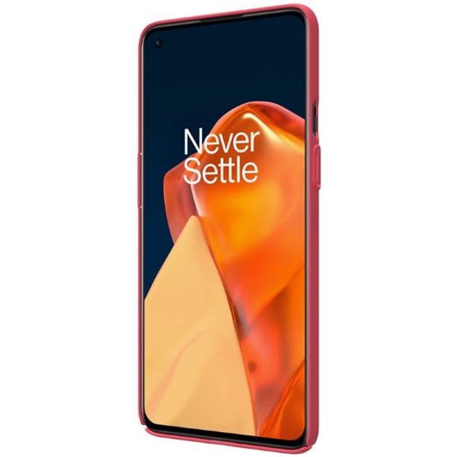 Nillkin - OnePlus 9 Hülle - Plastik Case - Super Frosted Shield Series - rot