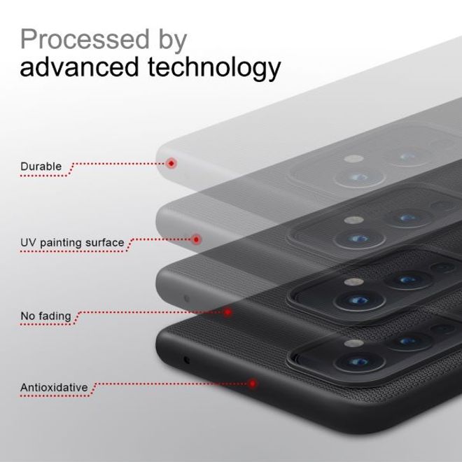 Nillkin - OnePlus 9 Hülle - Plastik Case - Super Frosted Shield Series - rot