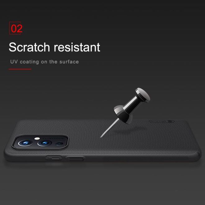 Nillkin - OnePlus 9 Hülle - Plastik Case - Super Frosted Shield Series - rot