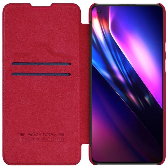 Nillkin - OnePlus 9 Hülle - Leder Book Case - Qin Series - rot