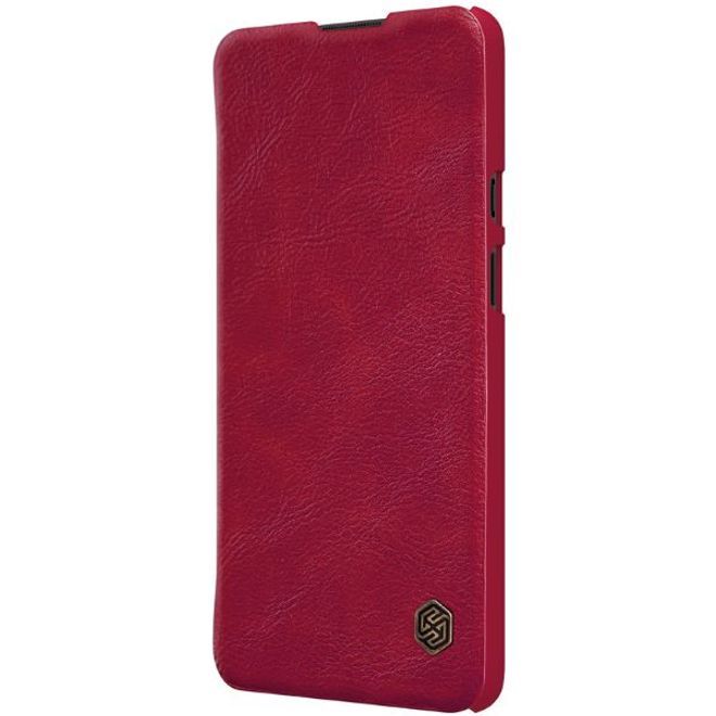 Nillkin - OnePlus 9 Hülle - Leder Book Case - Qin Series - rot