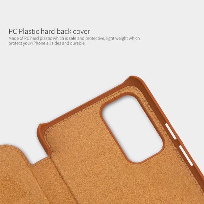 Nillkin - OnePlus 9 Hülle - Leder Book Case - Qin Series - rot