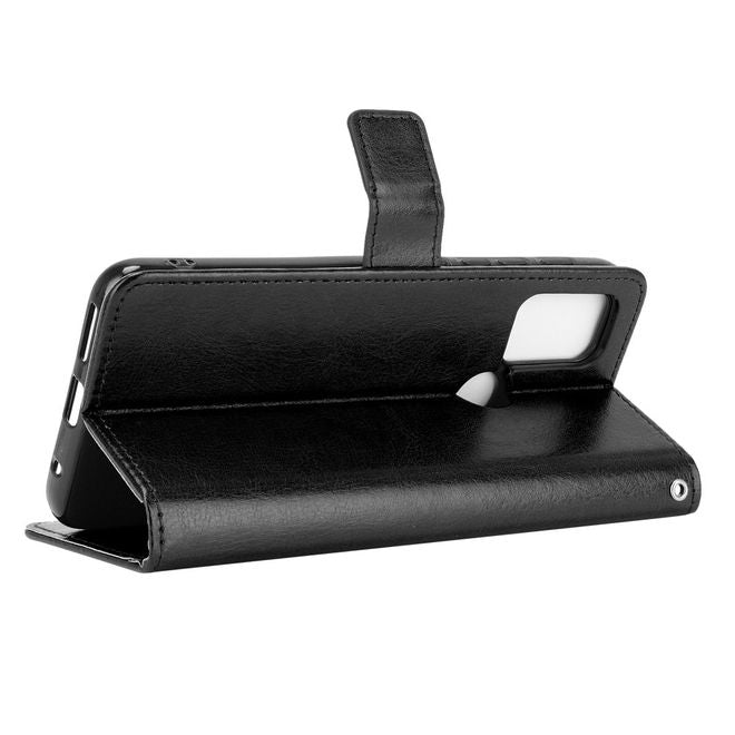 Motorola Moto G30 / G10 Handyhülle - Crazy Horse III Leder Series Case - schwarz