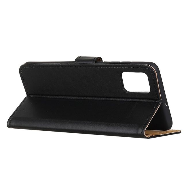 Xiaomi Redmi Note 10S / Redmi Note 10 4G Handy Hülle - Classic II Leder Bookcover Series - schwarz