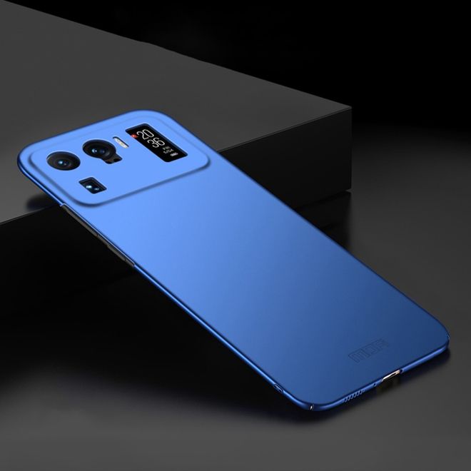 Mofi - Xiaomi Mi 11 Ultra Handyhülle - Schlanke Hülle aus Hartplastik - Shield Series - blau