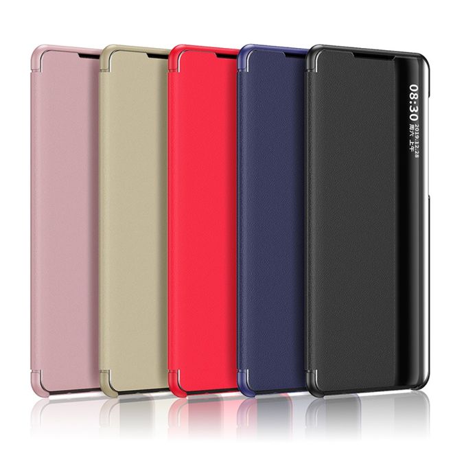 Oppo Find X3 Pro Hülle - mit seitlichem Sichtfenster - View Series - rot