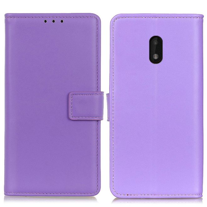 Nokia C1 Plus Handy Hülle - Classic II Leder Bookcover Series - purpur