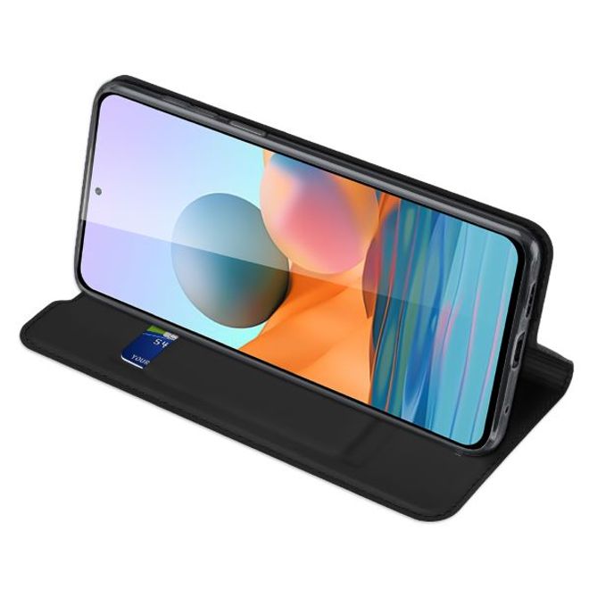 Dux Ducis - Xiaomi Redmi Note 10 Pro Hülle - Handy Bookcover - Skin Pro Series - schwarz