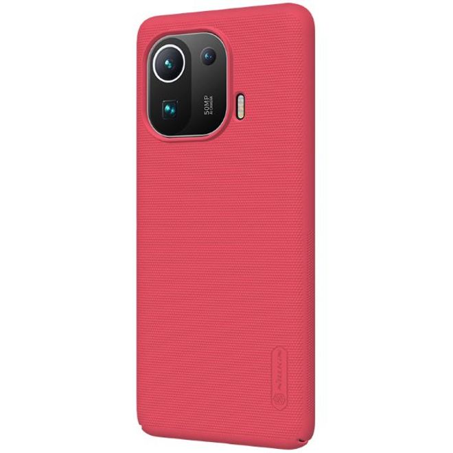 Nillkin - Xiaomi Mi 11 Pro Hülle - Plastik Case - Super Frosted Shield Series - rot
