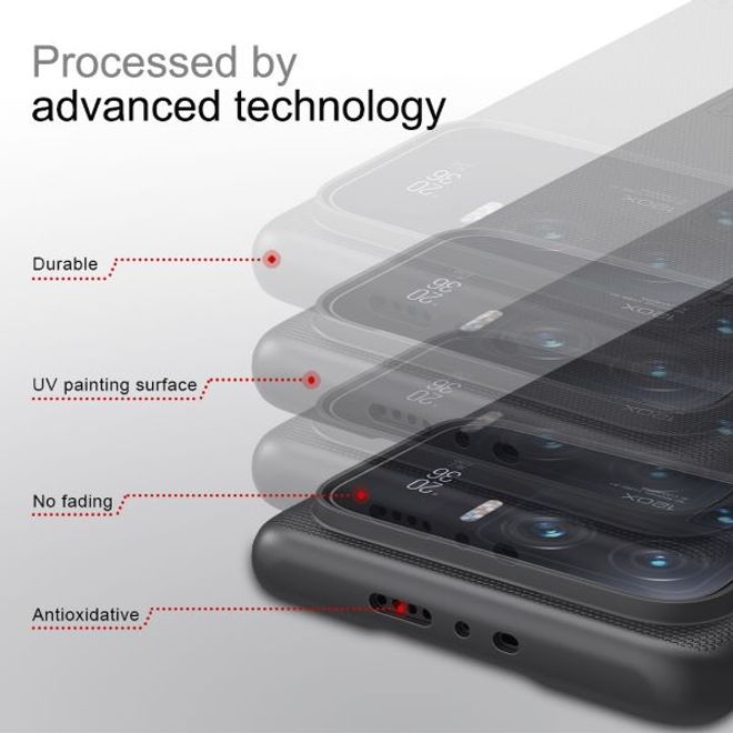 Nillkin - Xiaomi Mi 11 Ultra Hülle - Plastik Case - Super Frosted Shield Series - rot