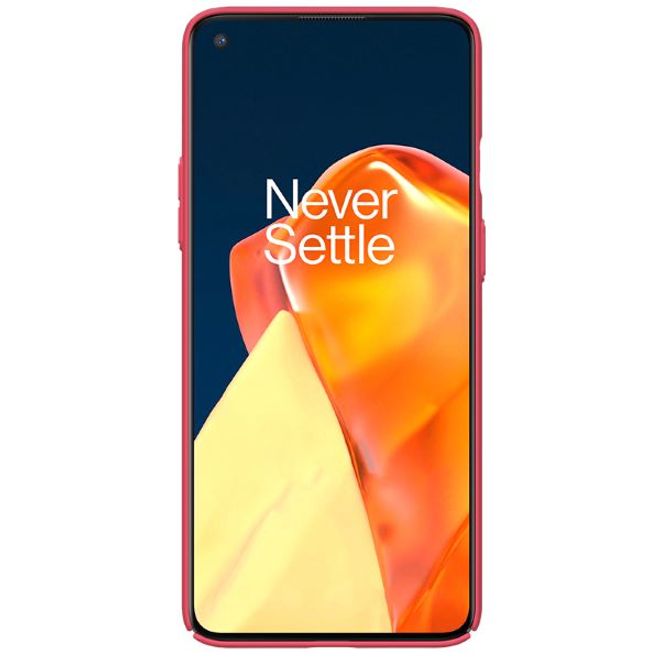 Nillkin - OnePlus 9R Hülle - Plastik Case - Super Frosted Shield Series - rot