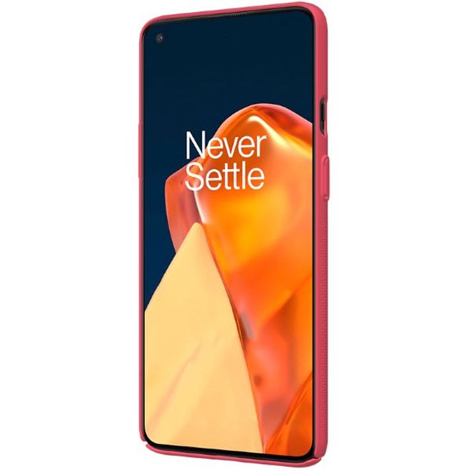 Nillkin - OnePlus 9R Hülle - Plastik Case - Super Frosted Shield Series - rot
