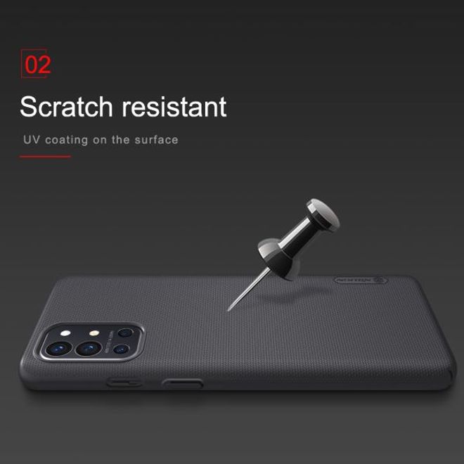 Nillkin - OnePlus 9R Hülle - Plastik Case - Super Frosted Shield Series - weiss