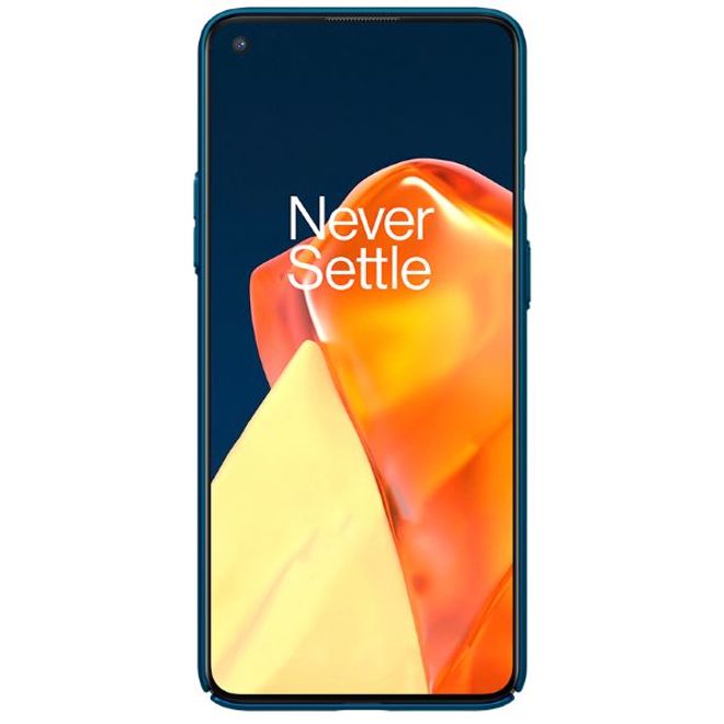 Nillkin - OnePlus 9R Hülle - Plastik Case - Super Frosted Shield Series - blau