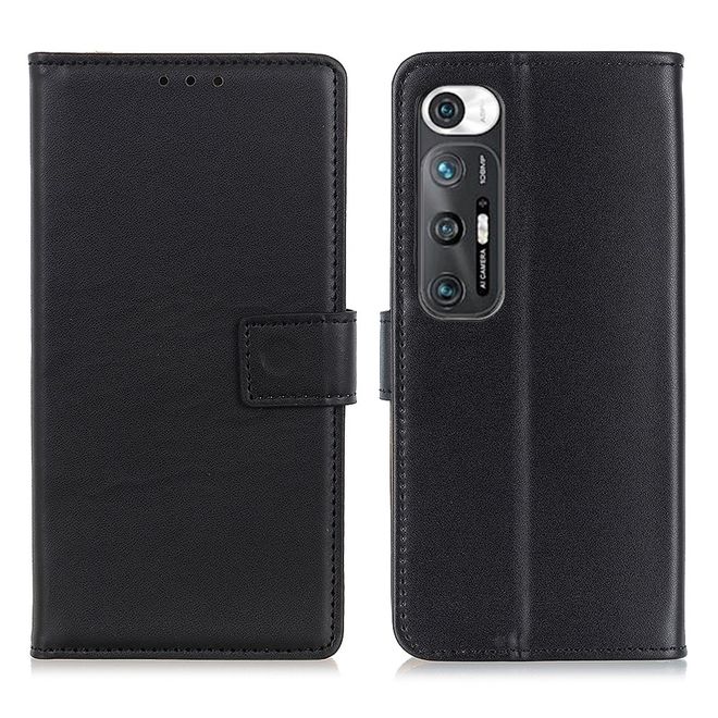 Xiaomi Mi 10S Handy Hülle - Classic II Leder Bookcover Series - schwarz