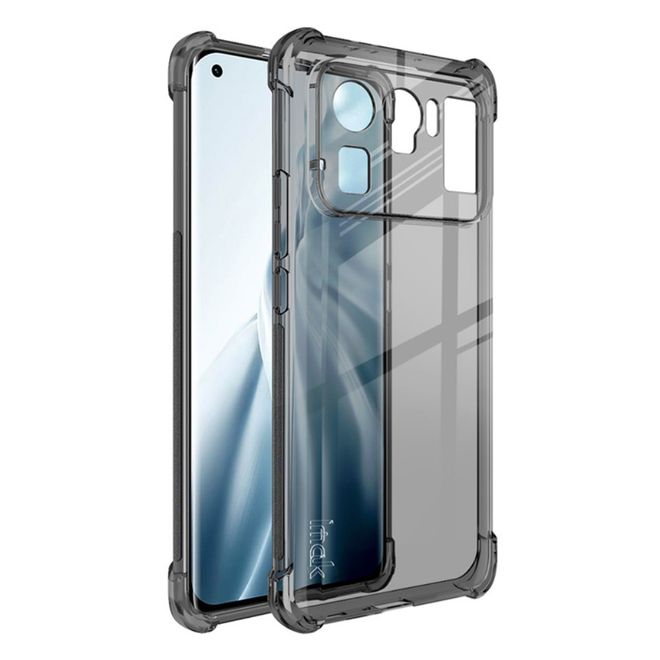 Imak - Xiaomi Mi 11 Ultra Hülle - Softcase inkl. Schutzfolie - transparent/schwarz