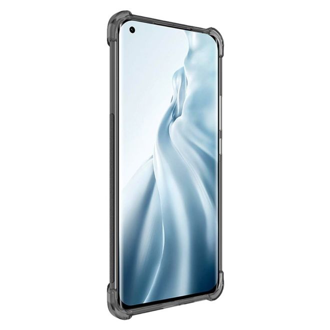 Imak - Xiaomi Mi 11 Ultra Hülle - Softcase inkl. Schutzfolie - transparent/schwarz