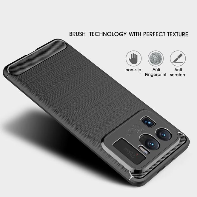 Xiaomi Mi 11 Ultra Handyhülle - Carbon Fiber TPU Softcase Series - schwarz