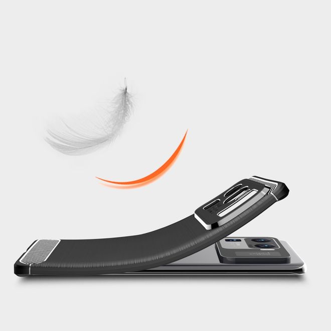 Xiaomi Mi 11 Ultra Handyhülle - Carbon Fiber TPU Softcase Series - rot