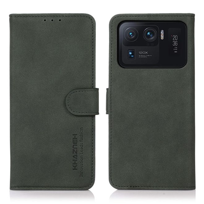 Xiaomi Mi 11 Ultra Handy Hülle - Classic IV Leder Bookcover Series - grün