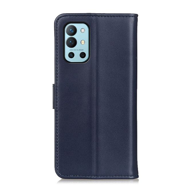 OnePlus 9R Handy Hülle - Classic II Leder Bookcover Series - blau