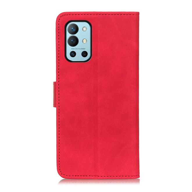 OnePlus 9R Handy Hülle - Classic IV Leder Bookcover Series - rot