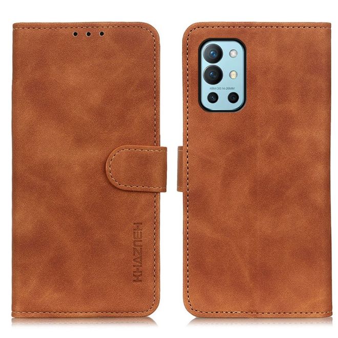 OnePlus 9R Handy Hülle - Classic IV Leder Bookcover Series - braun