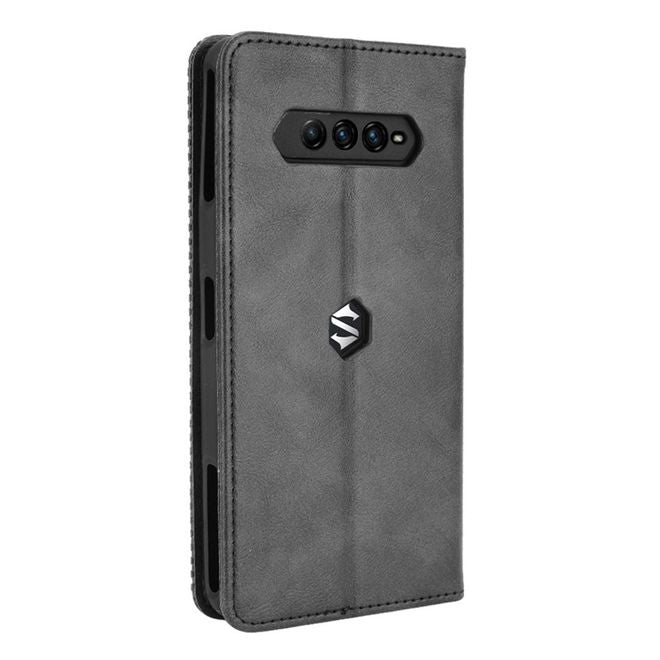 Xiaomi Black Shark 4 Pro / 4 Handy Hülle - Classic V Leder Bookcover Series - schwarz