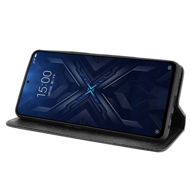 Xiaomi Black Shark 4 Pro / 4 Handy Hülle - Classic V Leder Bookcover Series - schwarz