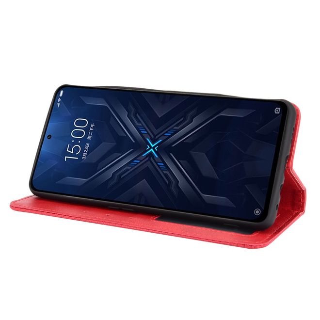 Xiaomi Black Shark 4 Pro / 4 Handy Hülle - Classic V Leder Bookcover Series - rot