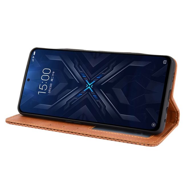 Xiaomi Black Shark 4 Pro / 4 Handy Hülle - Classic V Leder Bookcover Series - braun