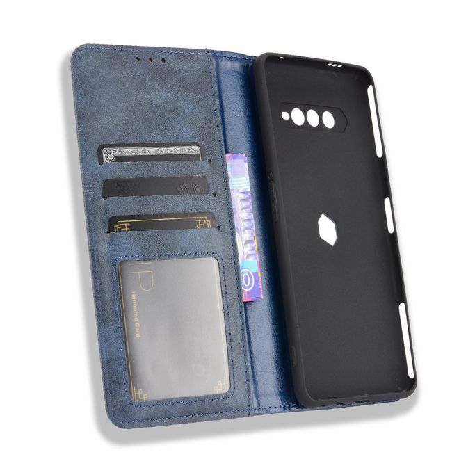 Xiaomi Black Shark 4 Pro / 4 Handy Hülle - Classic V Leder Bookcover Series - blau