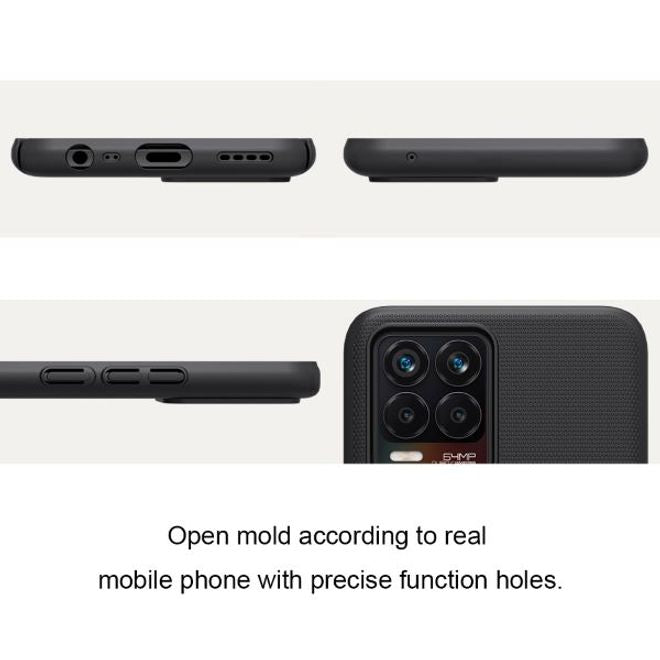 Nillkin - Oppo Realme 8 Pro / 8 Hülle - Plastik Case - Super Frosted Shield Series - schwarz