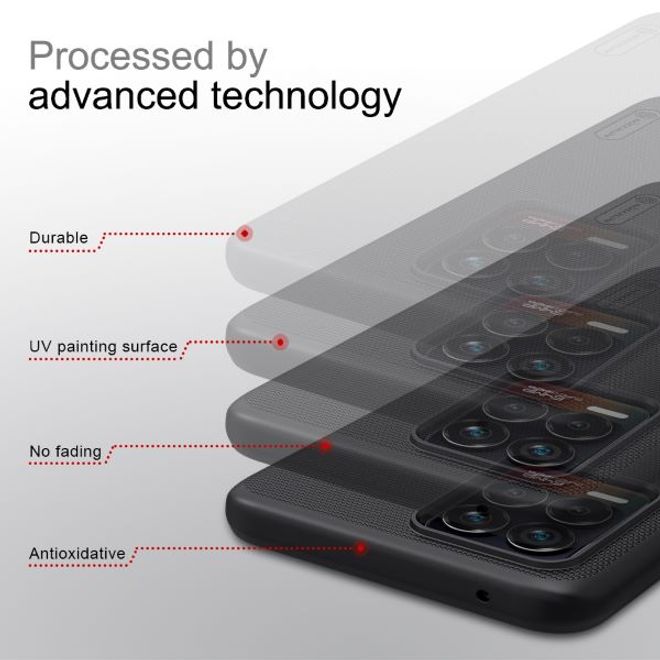 Nillkin - Oppo Realme 8 Pro / 8 Hülle - Plastik Case - Super Frosted Shield Series - schwarz