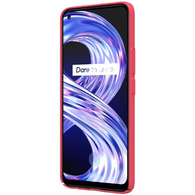 Nillkin - Oppo Realme 8 Pro / 8 Hülle - Plastik Case - Super Frosted Shield Series - rot