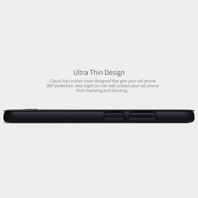 Nillkin - Xiaomi Redmi Note 10 4G Hülle - Leder Book Case - Qin Series - schwarz