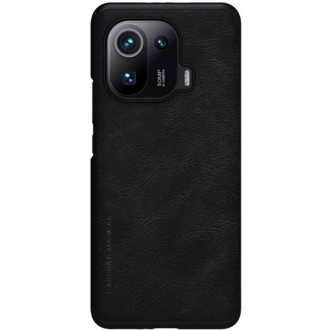 Nillkin - Xiaomi Mi 11 Pro Hülle - Leder Book Case - Qin Series - schwarz