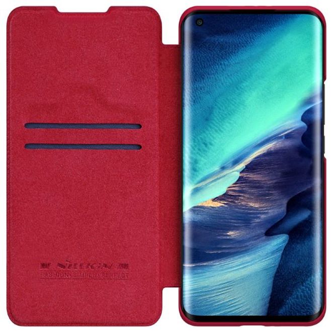 Nillkin - Xiaomi Mi 11 Pro Hülle - Leder Book Case - Qin Series - rot