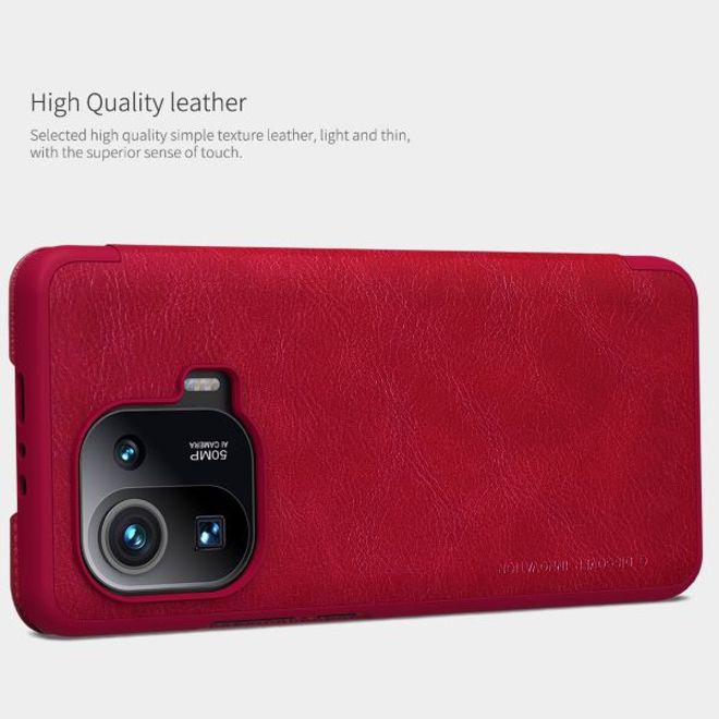 Nillkin - Xiaomi Mi 11 Pro Hülle - Leder Book Case - Qin Series - braun