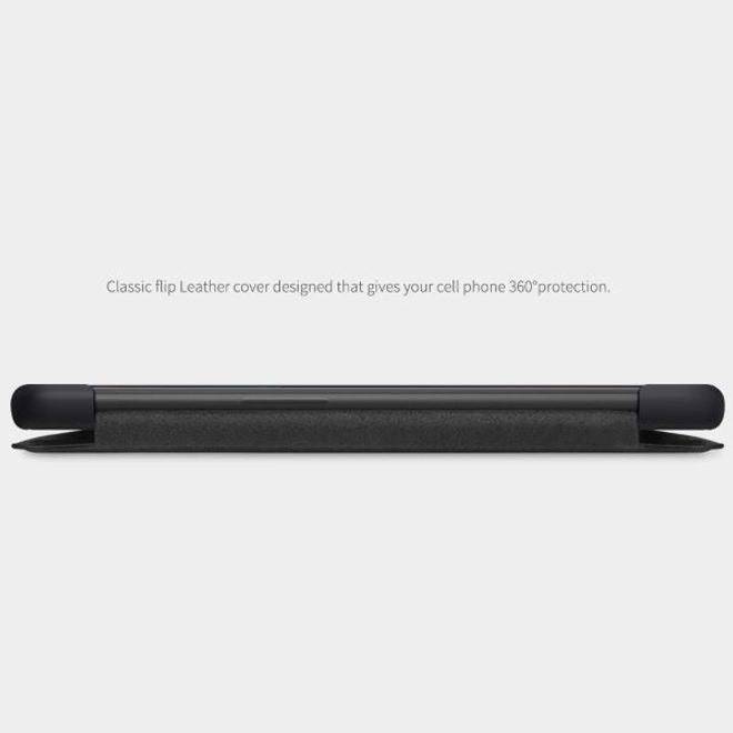 Nillkin - OnePlus 9R Hülle - Leder Book Case - Qin Series - schwarz