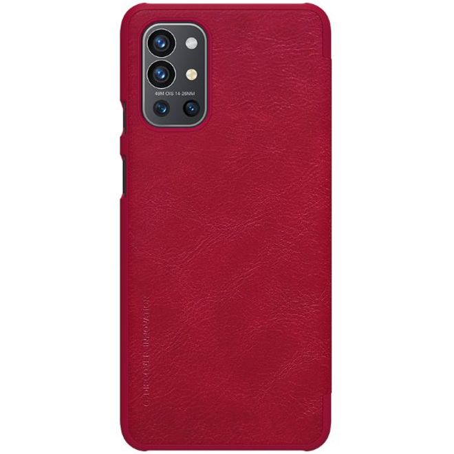 Nillkin - OnePlus 9R Hülle - Leder Book Case - Qin Series - rot